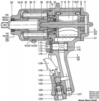 Bosch 0 607 450 580 ---- Pneumatic Impact Wrench Spare Parts